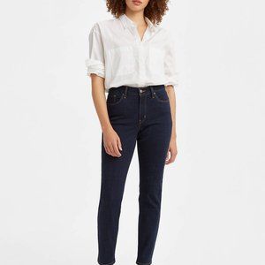 Levis Women's Demi Curve Classic Rise Straight Leg Dark Jeans Size  8/29